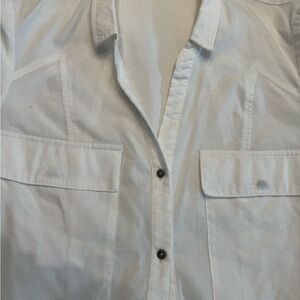 Helmut Lang White Button-Up Shirt